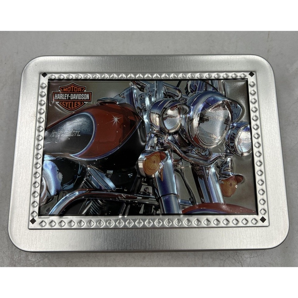Harley-Davidson Playing Cards 2 Deck Set in Collector Tin Scott Jacobs Art 2003